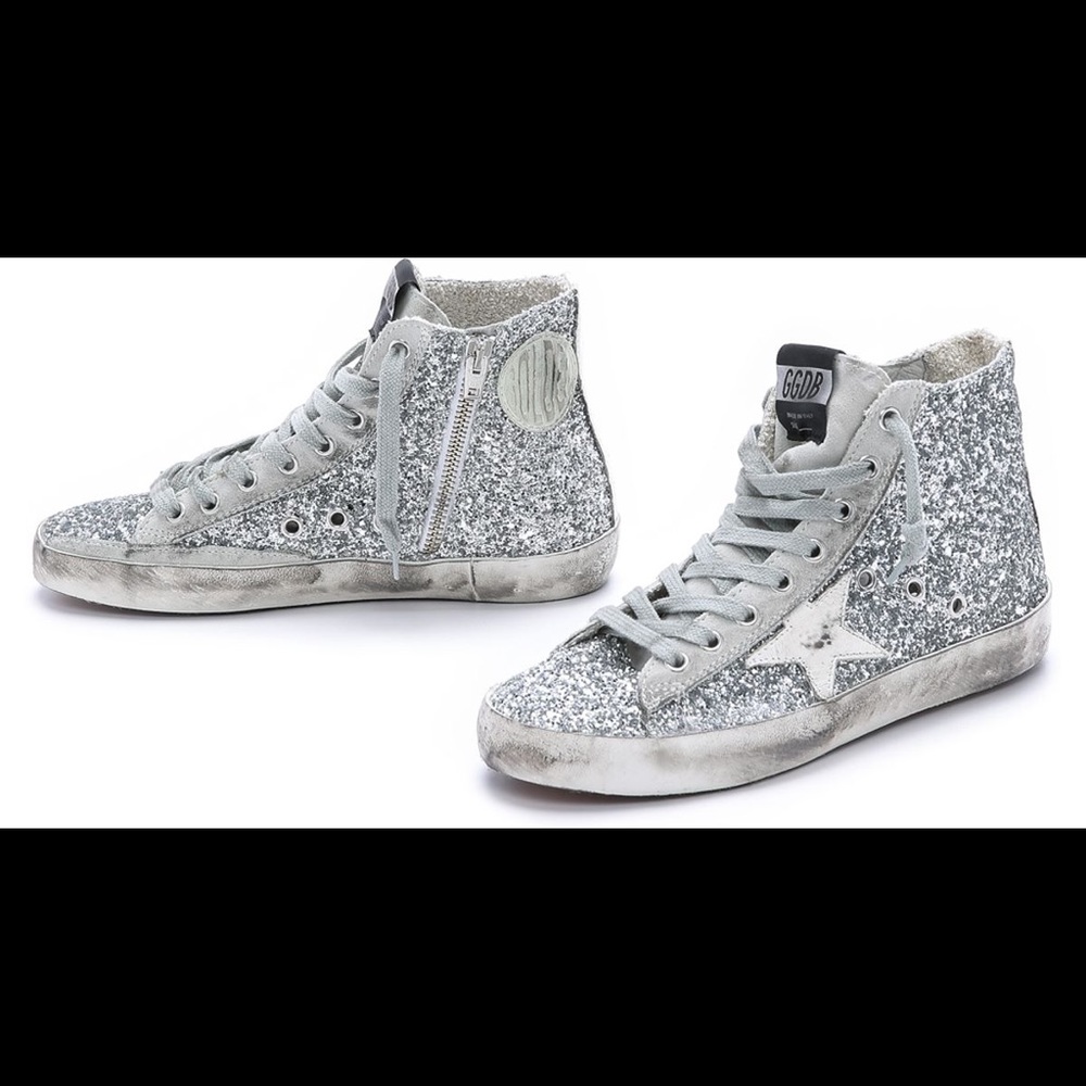 Golden goose fancy sneakers size 36 silver